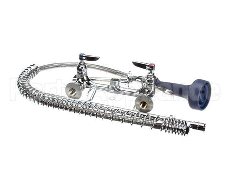 B-0133-B08 T&S Brass Easyinstall Pre-Rinse: 8 Wall Mount, 1/2