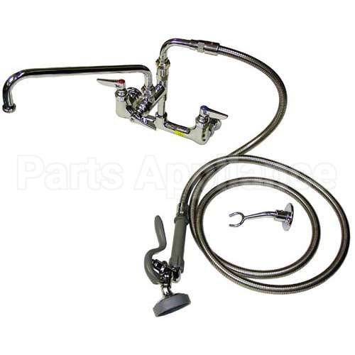 B-0175 Compatible TS Brass Faucet Assembly 8" Ctr Wall 12" Noz