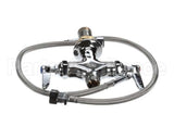 B-0200-LN T&S Brass Double Pantry Base Faucet, Swivel Outlet