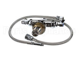 B-0200-LN T&S Brass Double Pantry Base Faucet, Swivel Outlet