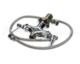 B-0200-LN T&S Brass Double Pantry Base Faucet, Swivel Outlet