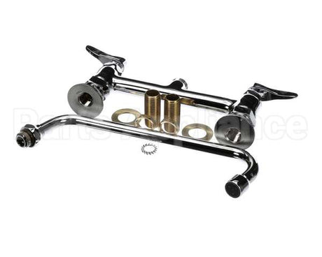 B-0220-061XCRF1 T&S Brass 8 Deck Mount Faucet, Ceramas, 10 Swing N