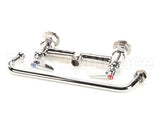 B-0221 T&S Brass Double Pantry Faucet, Deck Mount, 8 Cent