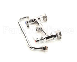 B-0221 T&S Brass Double Pantry Faucet, Deck Mount, 8 Cent
