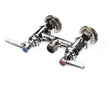 B-0225-LN T&S Brass Double Pantry Base Faucet, Swivel Outlet
