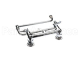 B-0230-24DJ-CR T&S Brass Faucet, 8 Wall Mount, Ceramas, 24 Double