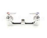 B-0230-LN T&S Brass Double Pantry Swivel Base Faucet, Wall M