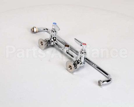 B-0230 T&S Brass Double Pantry Faucet, Wall Mount, 8 Cent