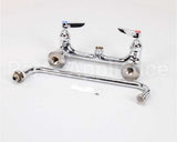 B-0231 T&S Brass Double Pantry Faucet, Wall Mount, 8 Cent