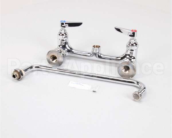 B-0231 T&S Brass Double Pantry Faucet, Wall Mount, 8 Cent