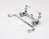 B-0231 T&S Brass Double Pantry Faucet, Wall Mount, 8 Cent