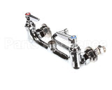 B-0232 T&S Brass Double Pantry Faucet, Wall Mount, 8 Cent