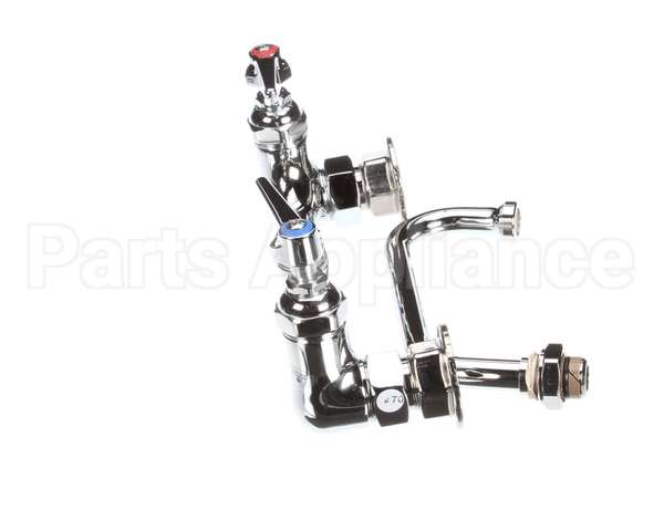 B-0232 T&S Brass Double Pantry Faucet, Wall Mount, 8 Cent