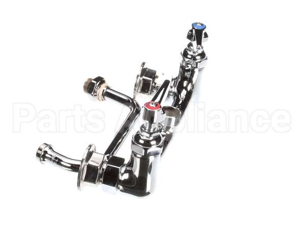 B-0232 T&S Brass Double Pantry Faucet, Wall Mount, 8 Cent