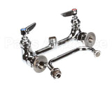 B-0232 T&S Brass Double Pantry Faucet, Wall Mount, 8 Cent