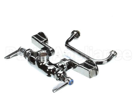 B-0237 T&S Brass Double Pantry Faucet Wall Mount Adjust