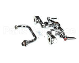 B-0237 T&S Brass Double Pantry Faucet Wall Mount Adjust