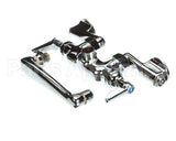 B-0243 T&S Brass Double Pantry Faucet Wall Mount Adjust