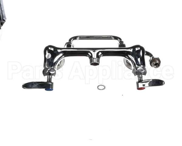 B-0266-CR-SC T&S Brass Dual Pantry Mixing Faucet 8 Wall Mount