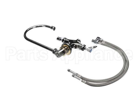 B-0300-CR T&S Brass Double Pantry Faucet, Single Hole Base,