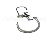 B-0300-CR T&S Brass Double Pantry Faucet, Single Hole Base,