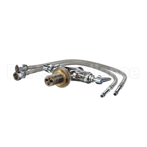 B-0300-LN T&S Brass Double Pantry Swivel/Rigid Base Faucet,