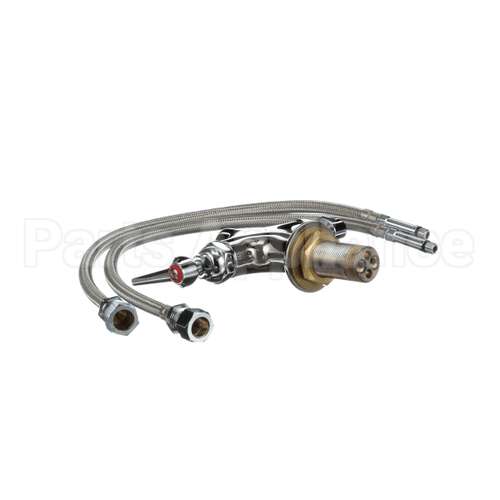 B-0300-LN T&S Brass Double Pantry Swivel/Rigid Base Faucet,