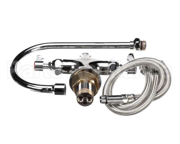 B-0300 T&S Brass Double Pantry Faucet, Single Hole Base,