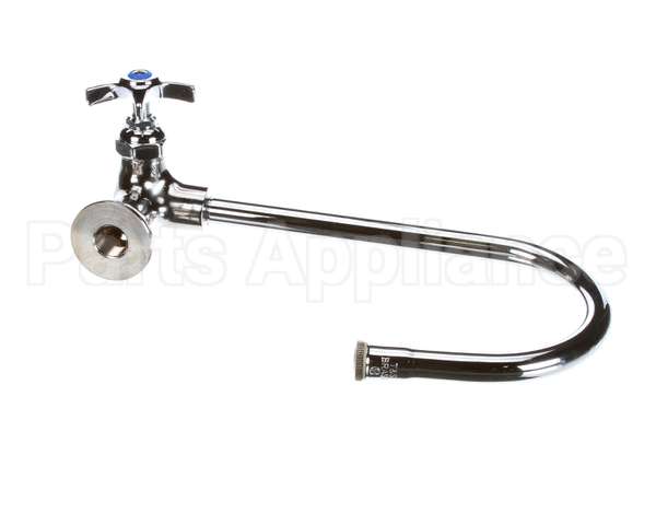 B-0310 T&S Brass Single Pantry Faucet, Wall Mt, Swivel/Ri