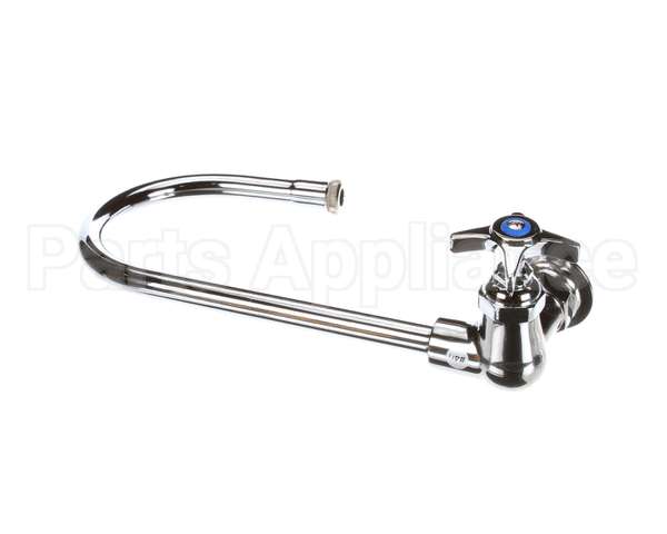 B-0310 T&S Brass Single Pantry Faucet, Wall Mt, Swivel/Ri