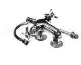 B-0316 T&S Brass Vertical Double Pantry Faucet, Wall Moun