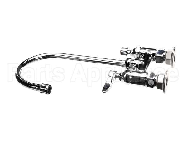 B-0325 T&S Brass Double Pantry Faucet, Deck Mount, 4 Cent