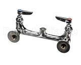 B-0330-LN T&S Brass Double Pantry Base Faucet, Wall Mount, 8