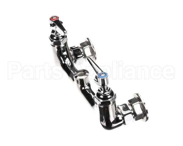 B-0330-LN T&S Brass Double Pantry Base Faucet, Wall Mount, 8