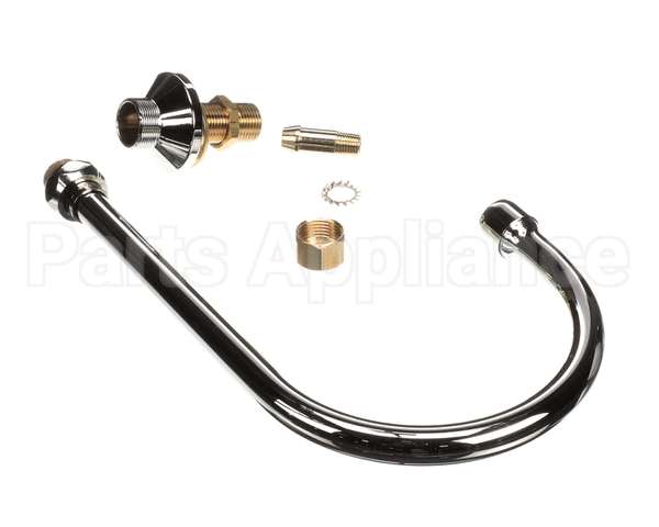 B-0520 T&S Brass Rigid Gooseneck, Deck Mount, 5-1/2 Sprea