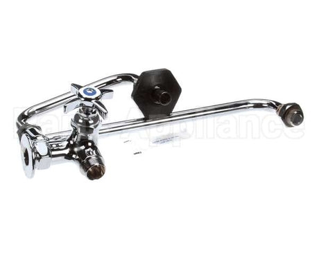 B-0592 T&S Brass Pot Filler, Wall Mount, Single Control,