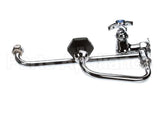 B-0592 T&S Brass Pot Filler, Wall Mount, Single Control,