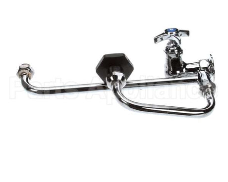 B-0592 T&S Brass Pot Filler, Wall Mount, Single Control,
