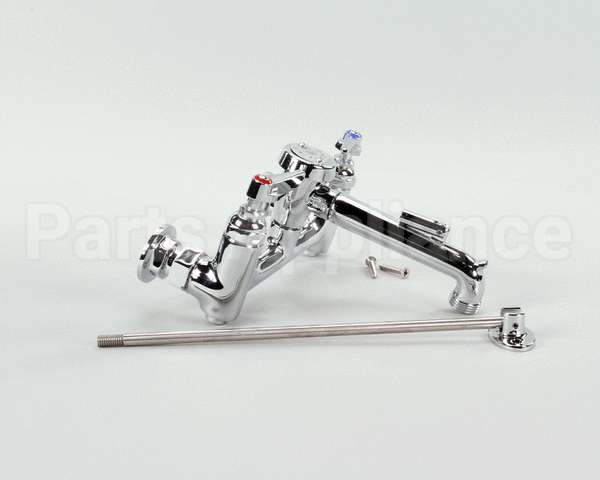 B-0665-BSTP T&S Brass Service Sink Faucet, Wall Mount, 8 Cente