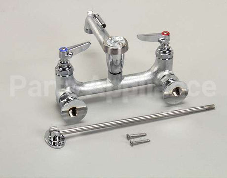 B-0665-BSTR T&S Brass Service Sink Faucet, Wall Mount, 8 Cente