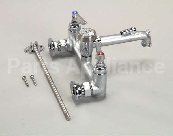 B-0665-BSTR T&S Brass Service Sink Faucet, Wall Mount, 8 Cente