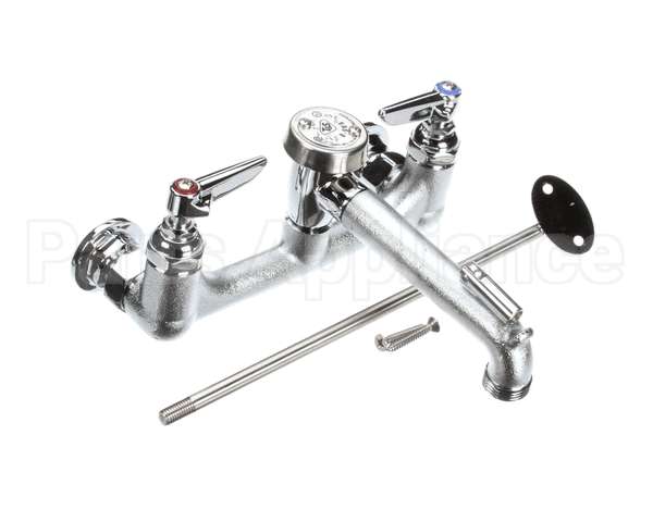 B-0665-RGH T&S Brass Service Sink Faucet, Wall Mount, 8 Cente