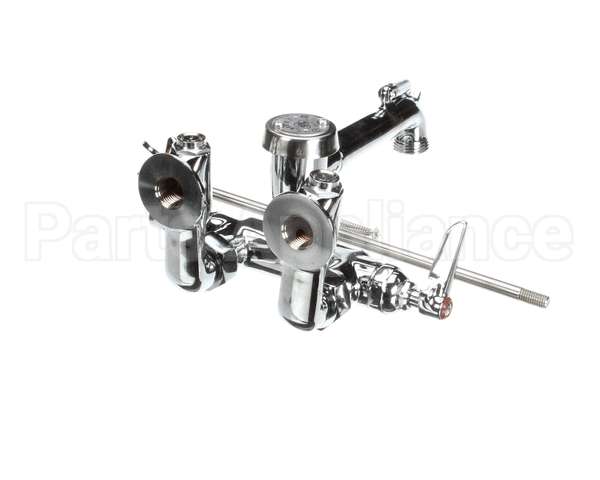 B-0667-POL T&S Brass Service Sink Faucet, Wall Mount, Adjusta