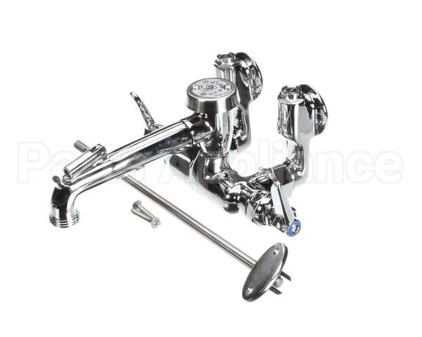 B-0667-POL T&S Brass Service Sink Faucet, Wall Mount, Adjusta