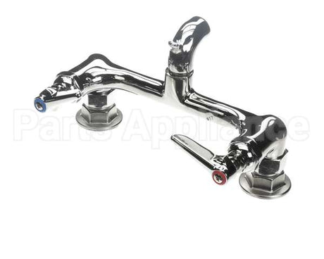 B-0672-POL T&S Brass Service Sink Faucet Wall Mount 8 Cente