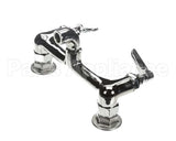 B-0672-POL T&S Brass Service Sink Faucet Wall Mount 8 Cente