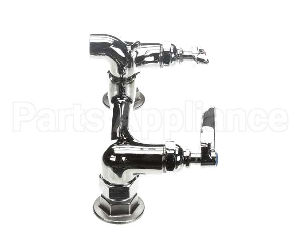 B-0672-POL T&S Brass Service Sink Faucet Wall Mount 8 Cente