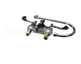 B-0892-LF12-CR4 T&S Brass 4 Centerset Faucet Ceramas 4 Wristact