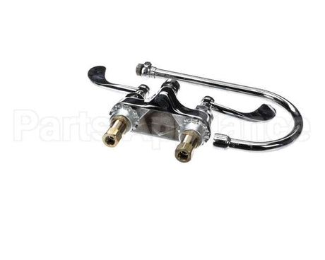 B-0892-LF12-CR4 T&S Brass 4 Centerset Faucet Ceramas 4 Wristact