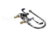 B-0892-LF12-CR4 T&S Brass 4 Centerset Faucet Ceramas 4 Wristact